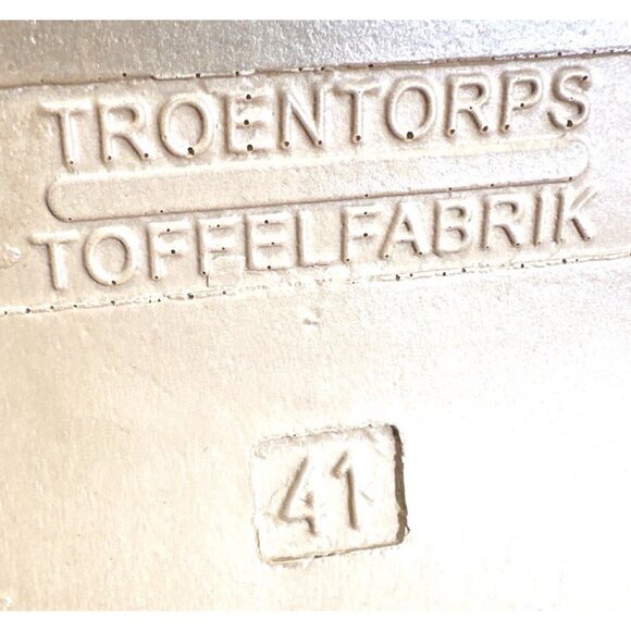 Troentorp Swedish Clogs Brown Leather Lace-Up Size 41 Wooden Sole Handmade Shoes - Picture 6 of 16